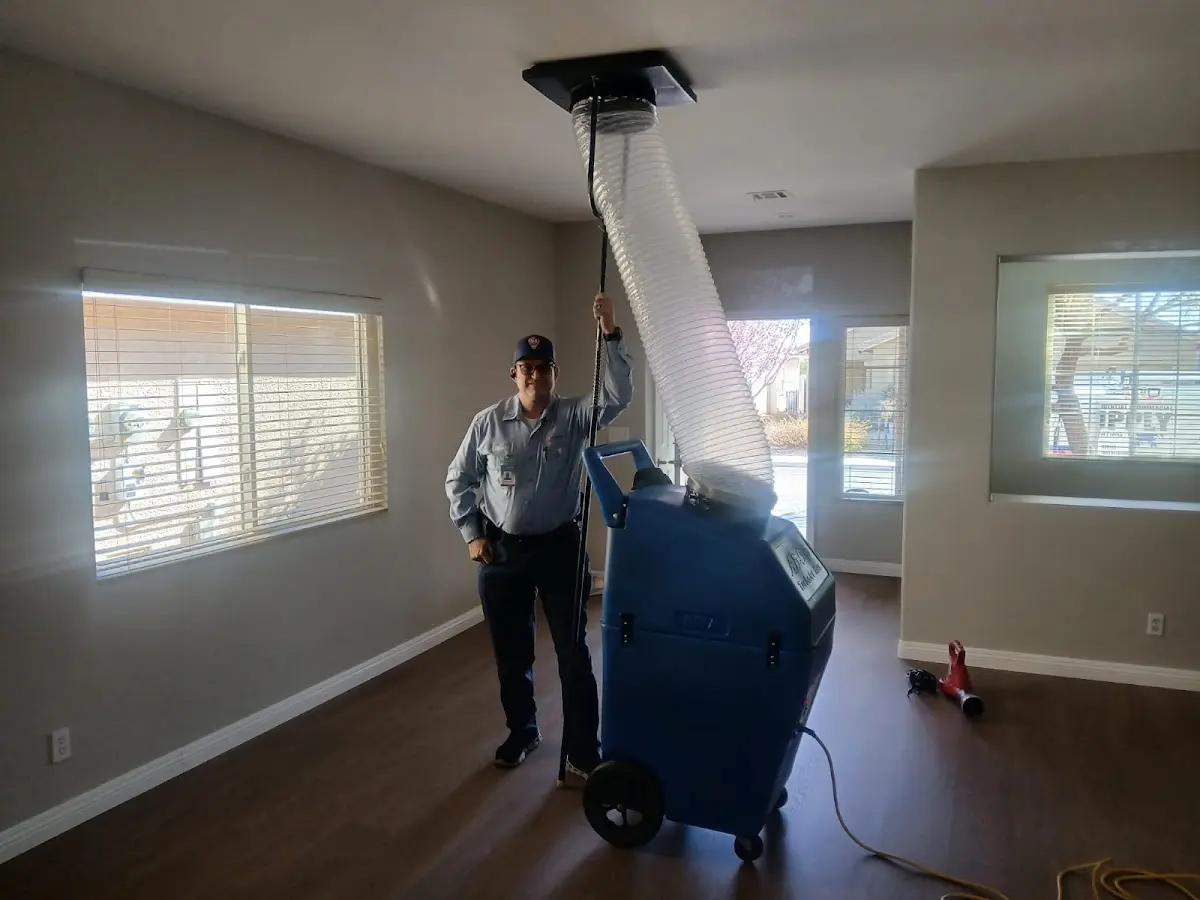 Professional Dryer Vent Cleaning work inside a Sugar Grove home